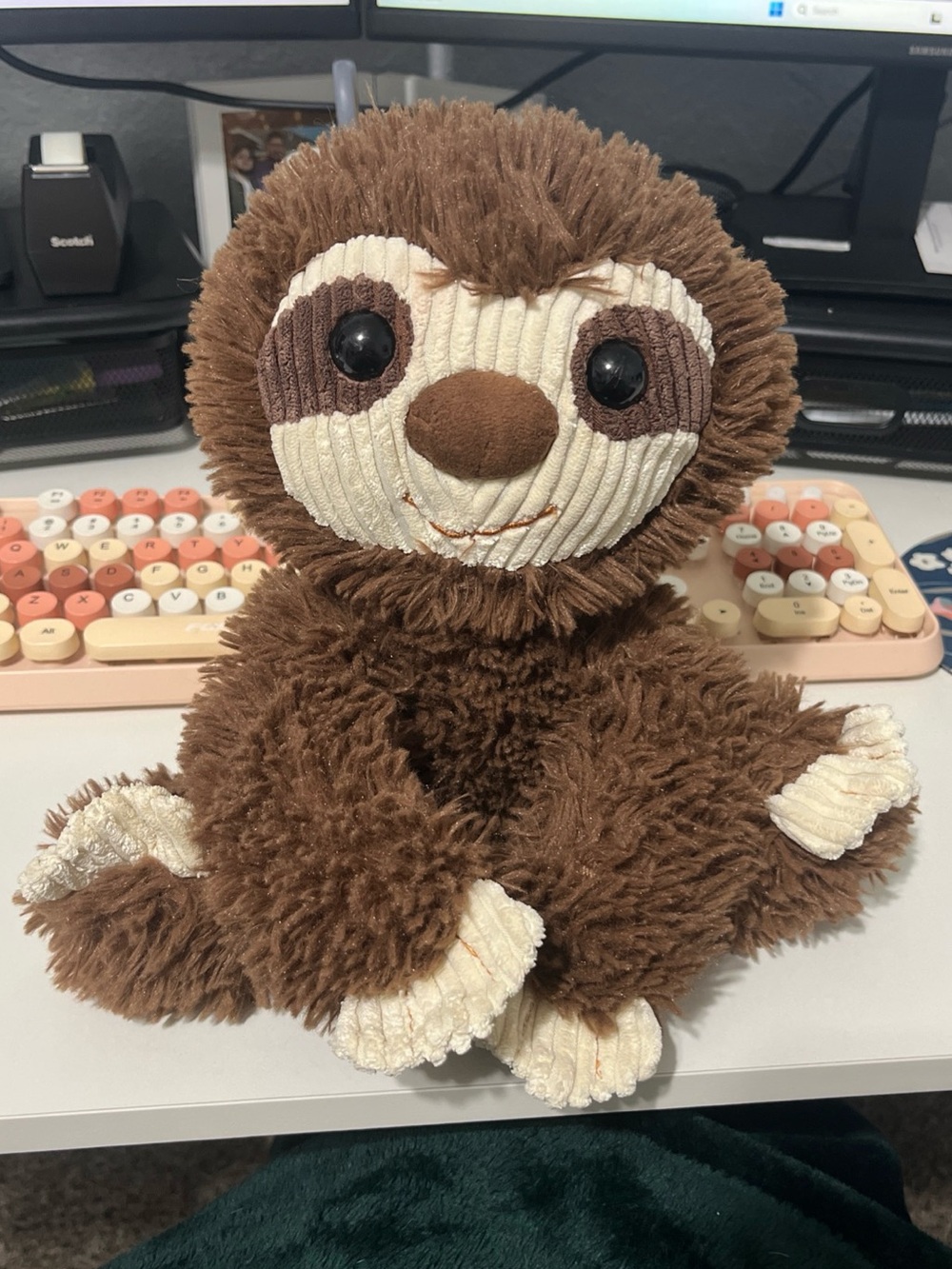 Fiesta Brown & Cream Sloth Plush Stuffed Animal